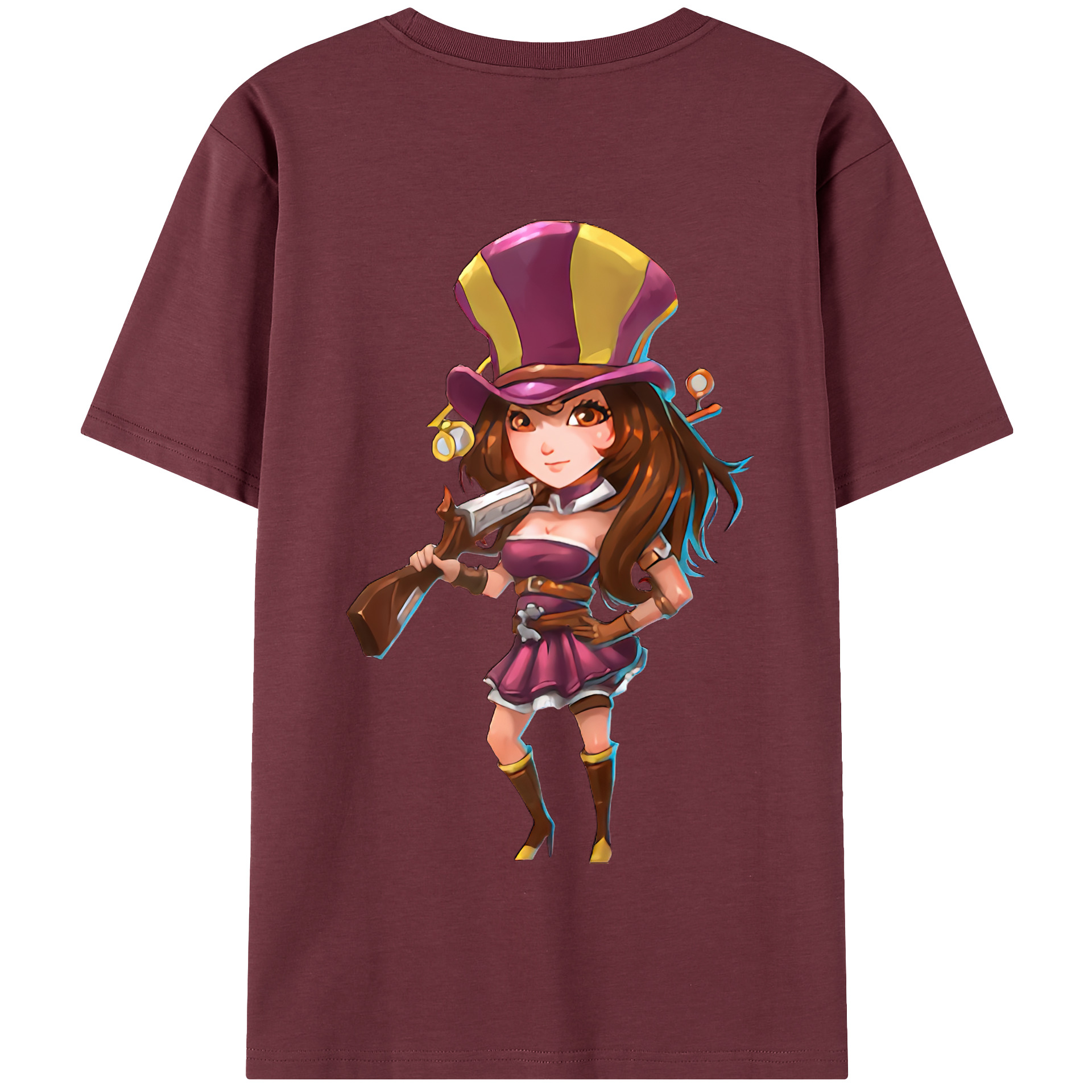 リーグ・オブ・レジェンド League of Legends LOL 綿100％半袖Tシャツ（背面プリント）
